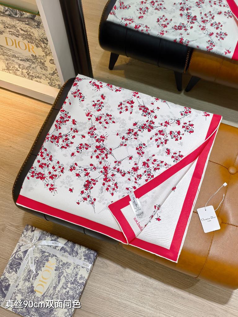 Dior Double-Sided Silk Scarf-102