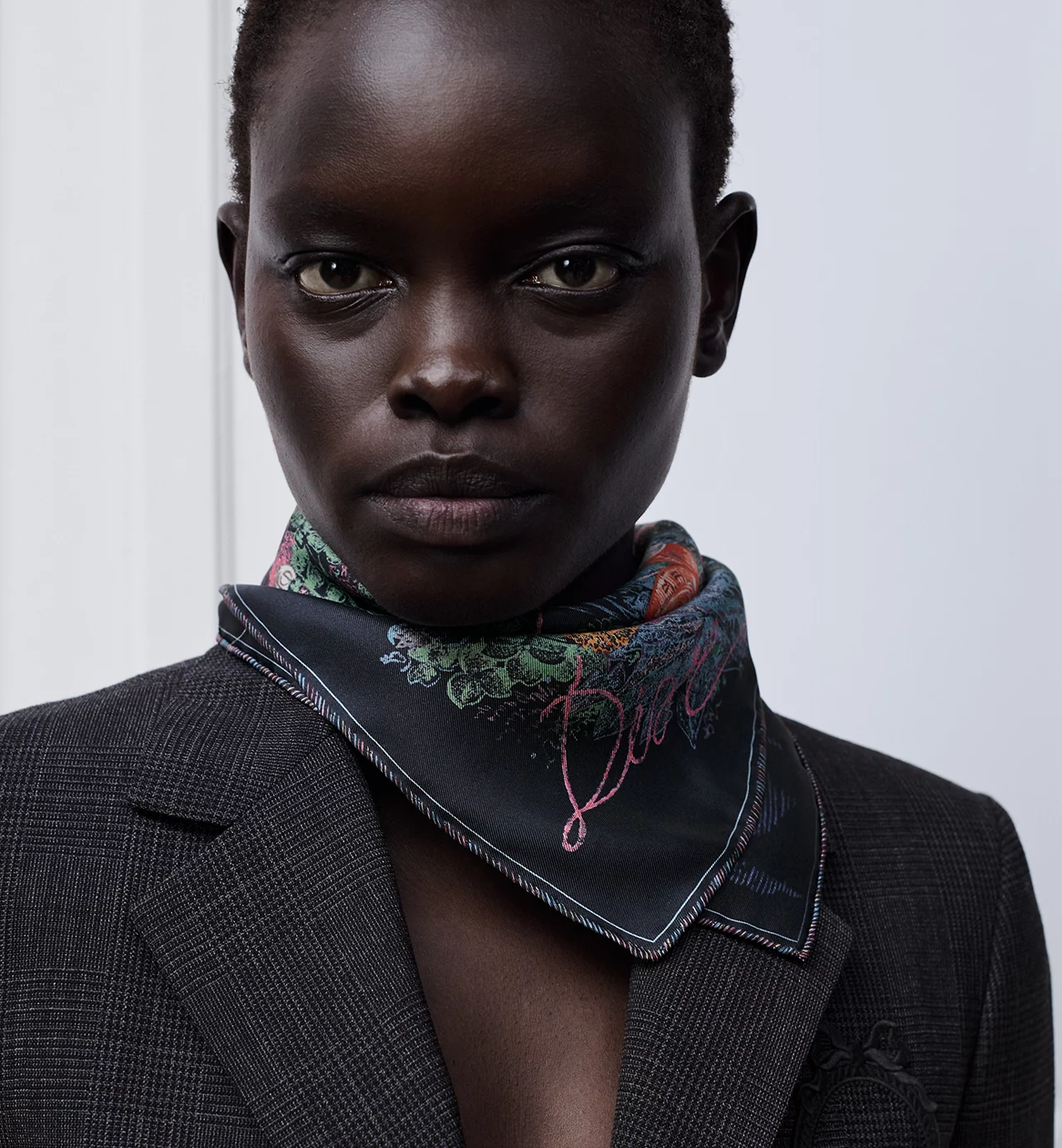 Dior Double-Sided Silk Scarf-016