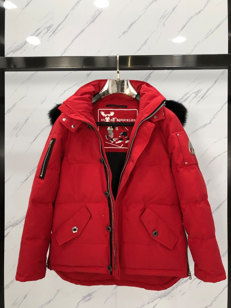 MK Original Shearling Trim Jacket(red)-A2