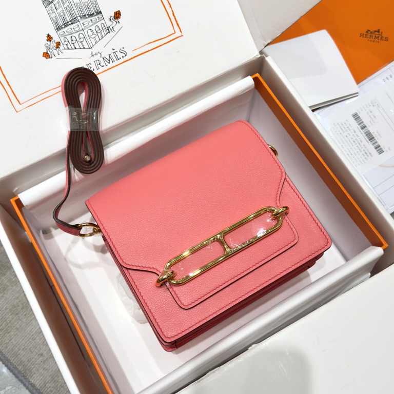 Roulis 19cm-Evercolor Leather(U5 Rose Lipstick)-007
