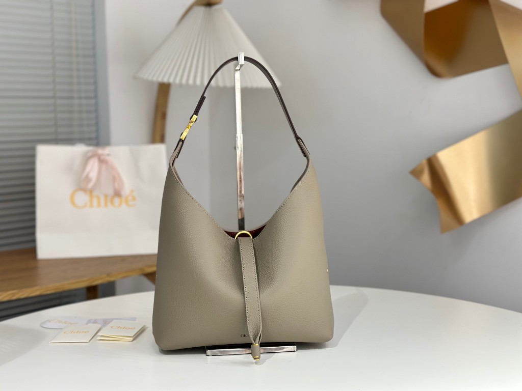 Small Marcie Hobo Leather Bag|-003