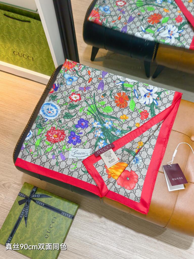 Gucci Double-Sided Silk Scarf-205