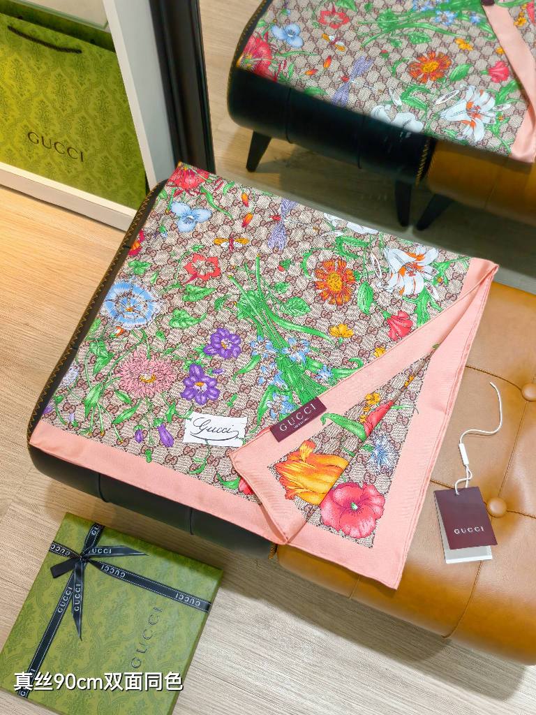 Gucci Double-Sided Silk Scarf-199