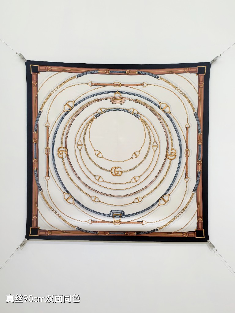 Gucci Double-Sided Silk Scarf-194