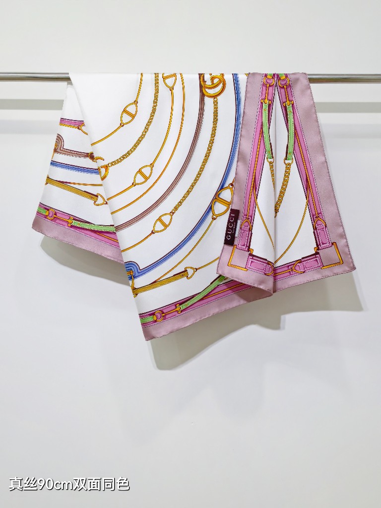 Gucci Double-Sided Silk Scarf-193