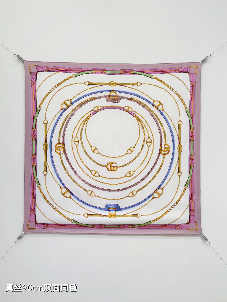 Gucci Double-Sided Silk Scarf-191