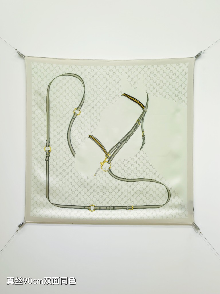 Gucci Double-Sided Silk Scarf-189
