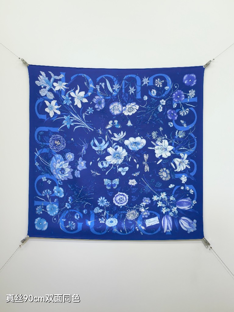 Gucci Double-Sided Silk Scarf-180