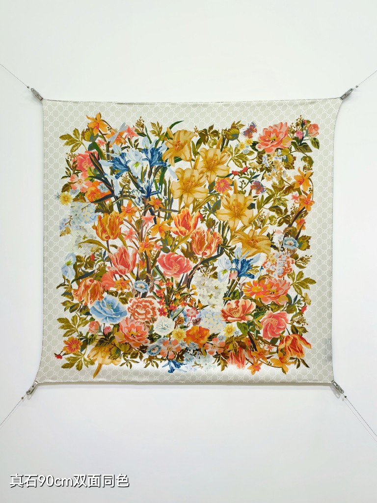 Gucci Double-Sided Silk Scarf-172