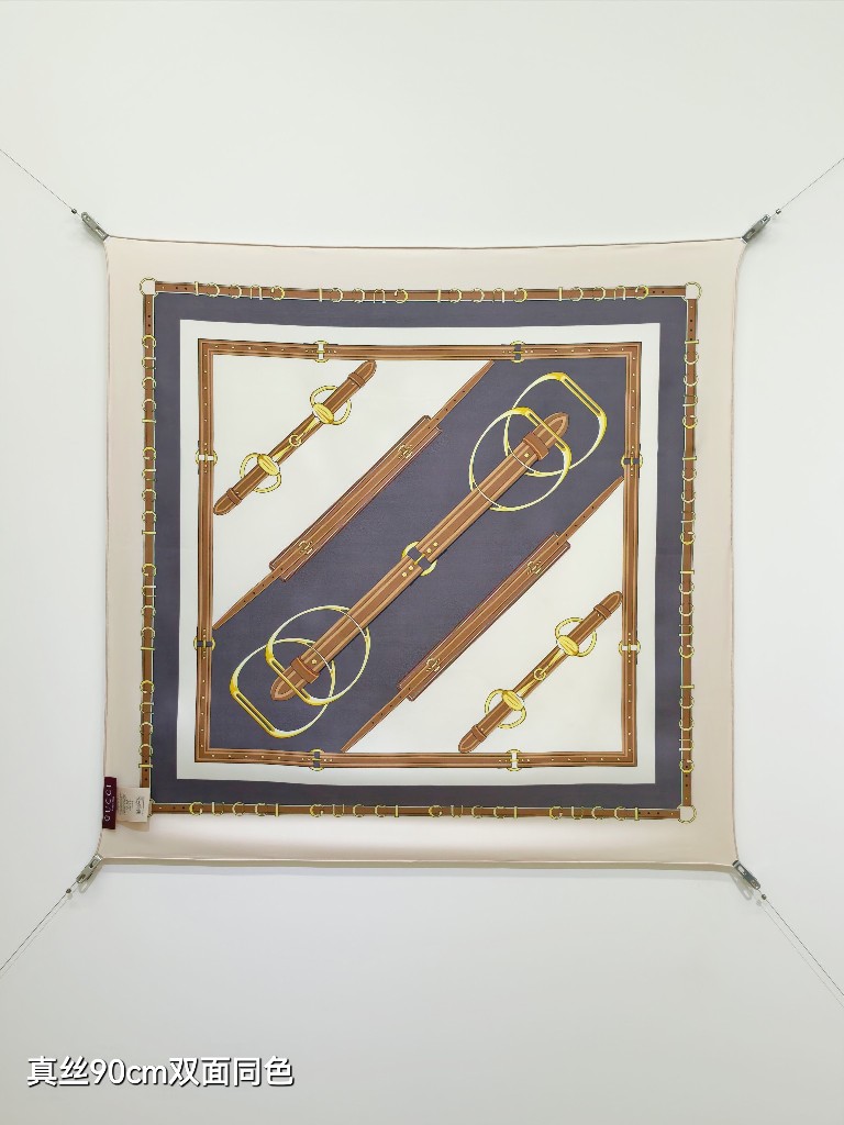 Gucci Double-Sided Silk Scarf-112