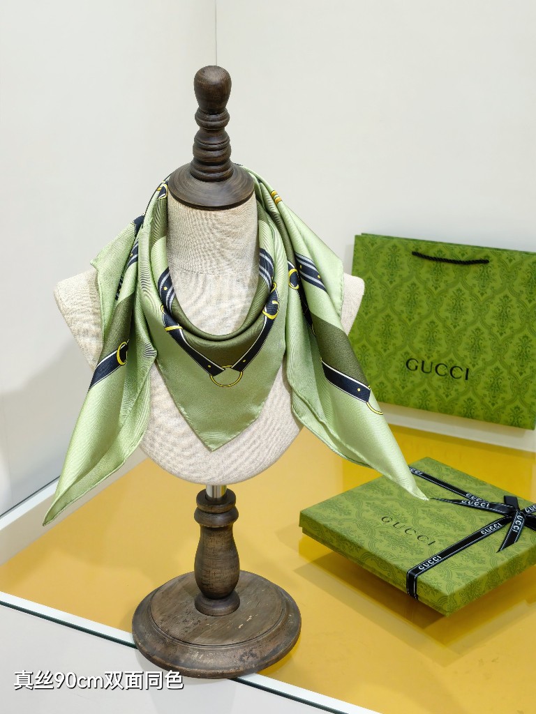 Gucci Double-Sided Silk Scarf-108