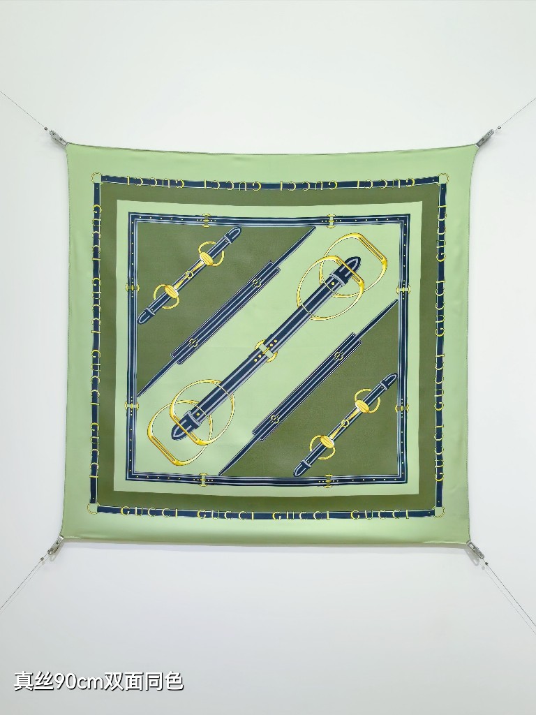 Gucci Double-Sided Silk Scarf-106