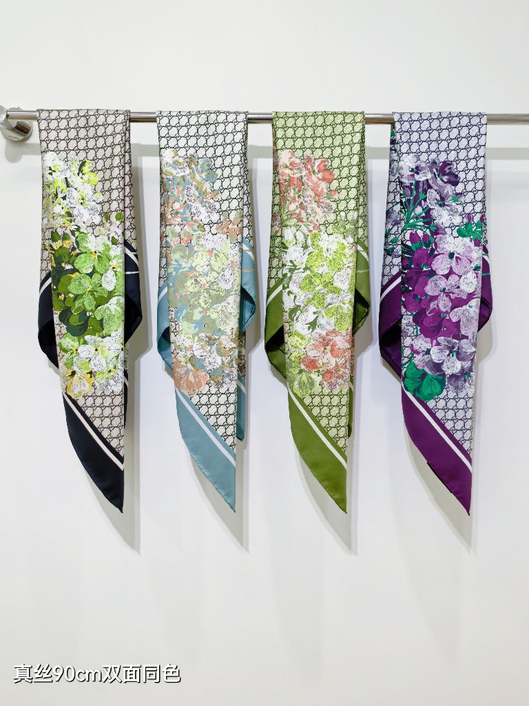 Gucci Double-Sided Silk Scarf-102