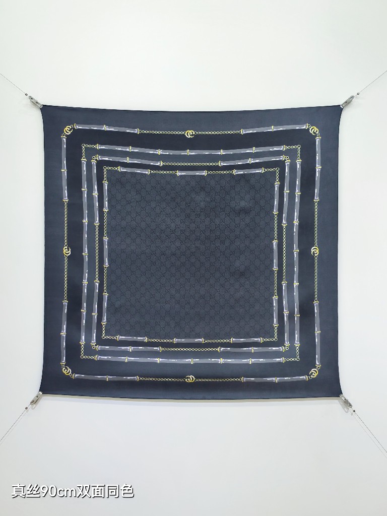 Gucci Double-Sided Silk Scarf-038