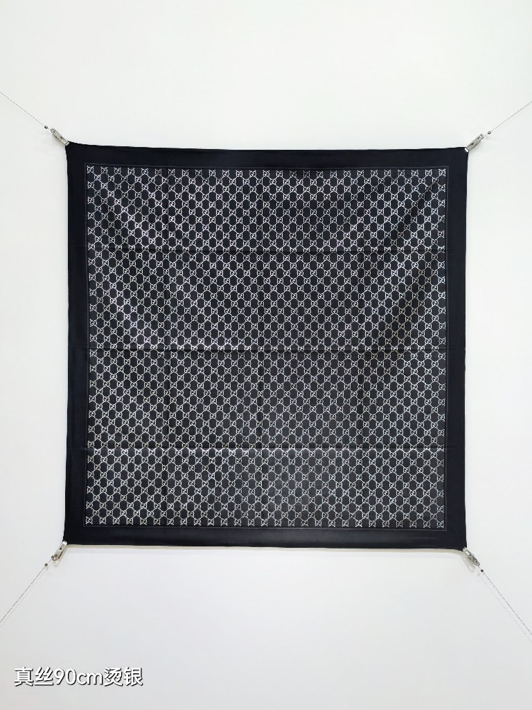 Gucci Double-Sided Silk Scarf-022