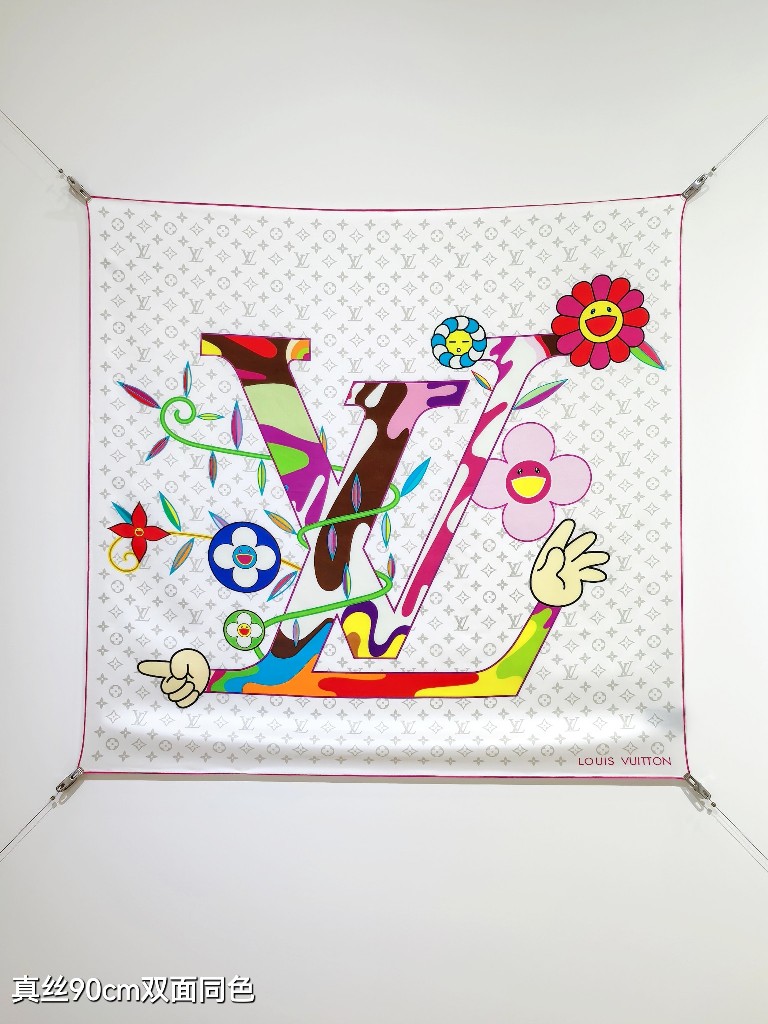 LV Double-Sided Silk Scarf-203