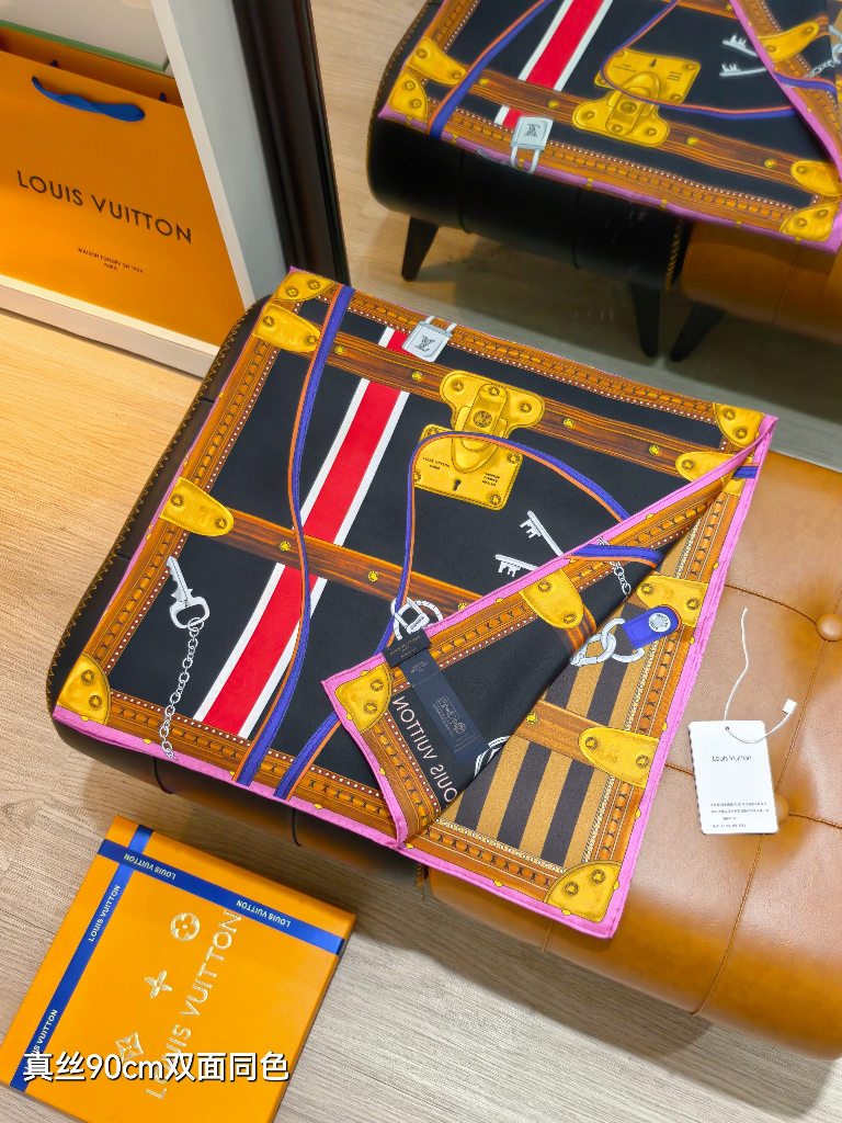 LV Double-Sided Silk Scarf-186
