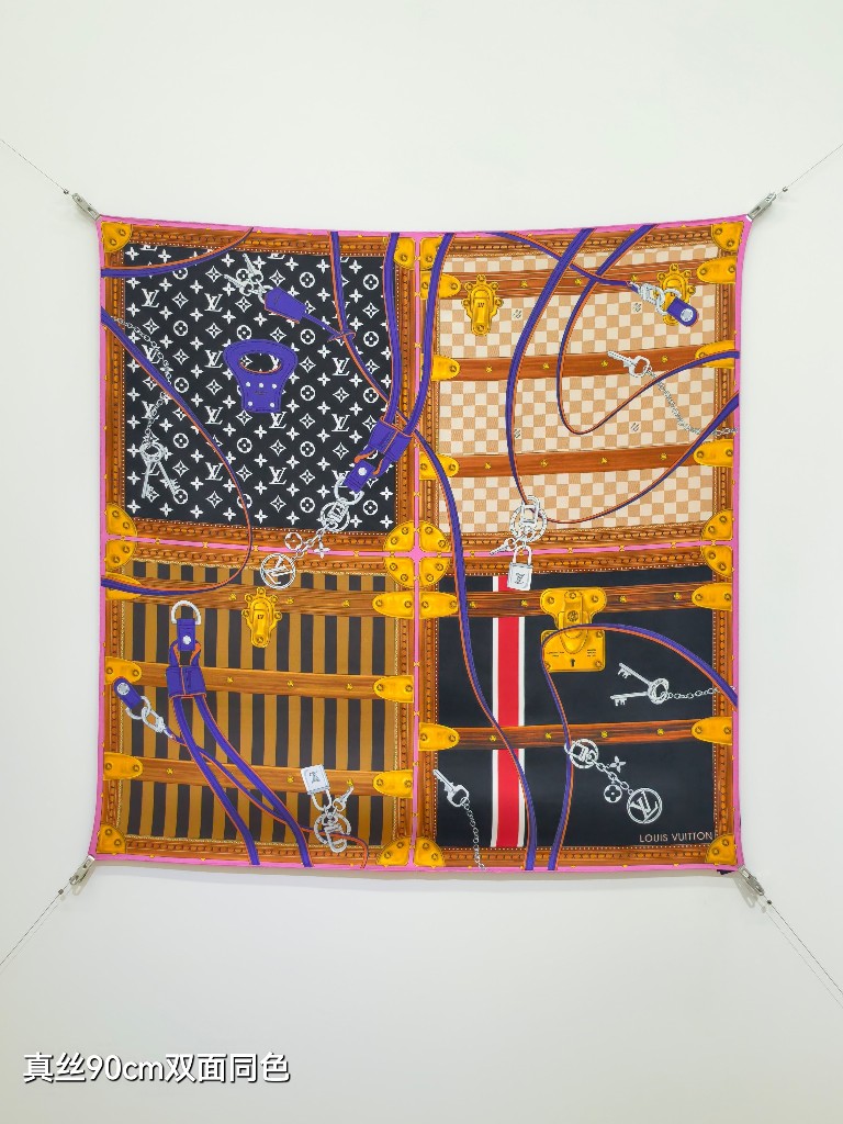 LV Double-Sided Silk Scarf-185