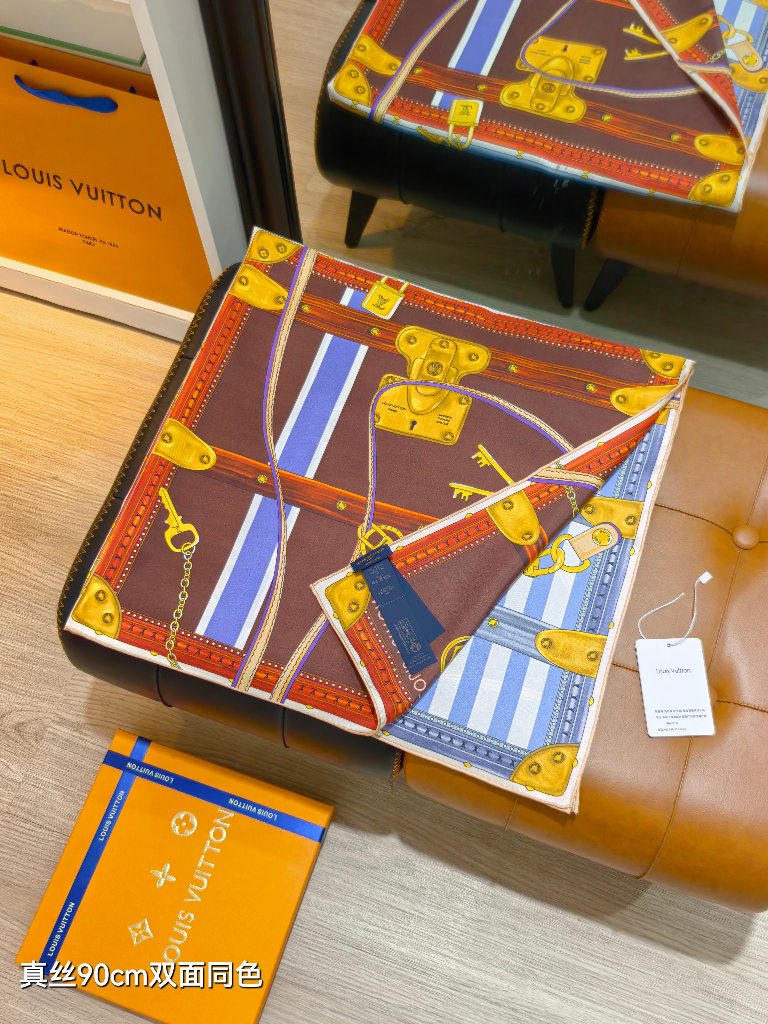 LV Double-Sided Silk Scarf-184