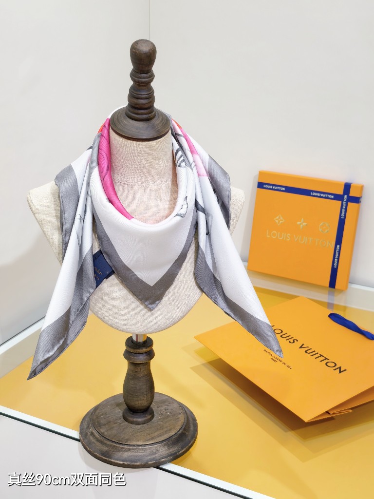 LV Double-Sided Silk Scarf-182