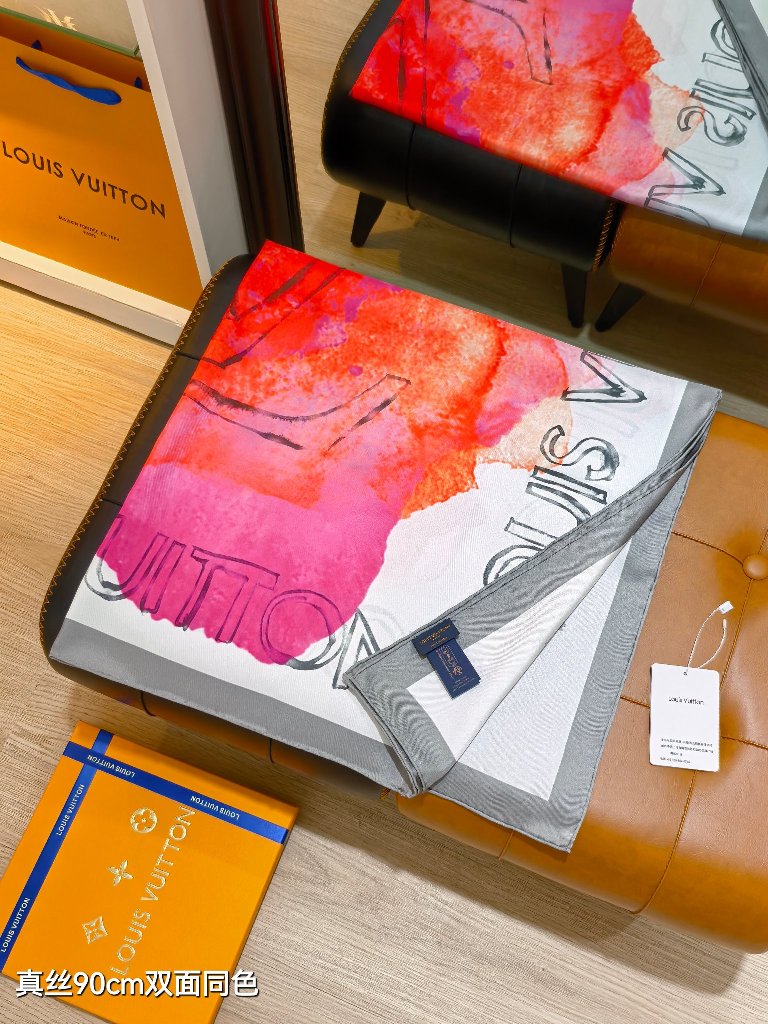LV Double-Sided Silk Scarf-181