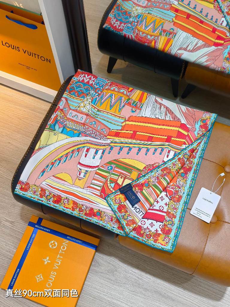 LV Double-Sided Silk Scarf-176