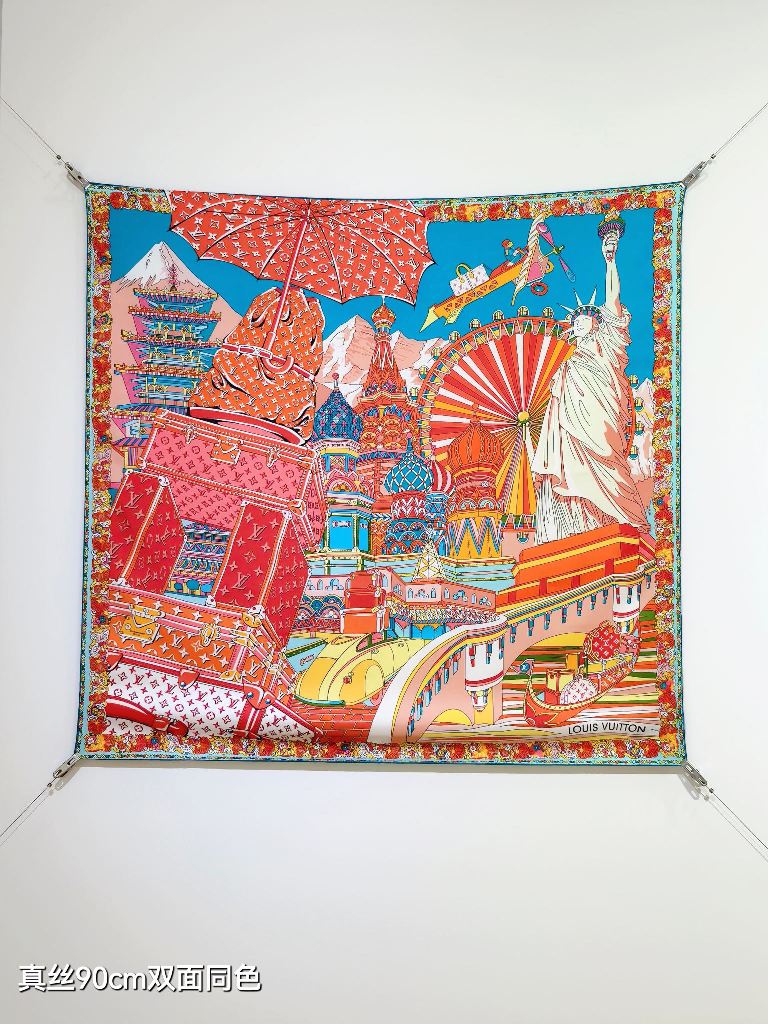 LV Double-Sided Silk Scarf-174