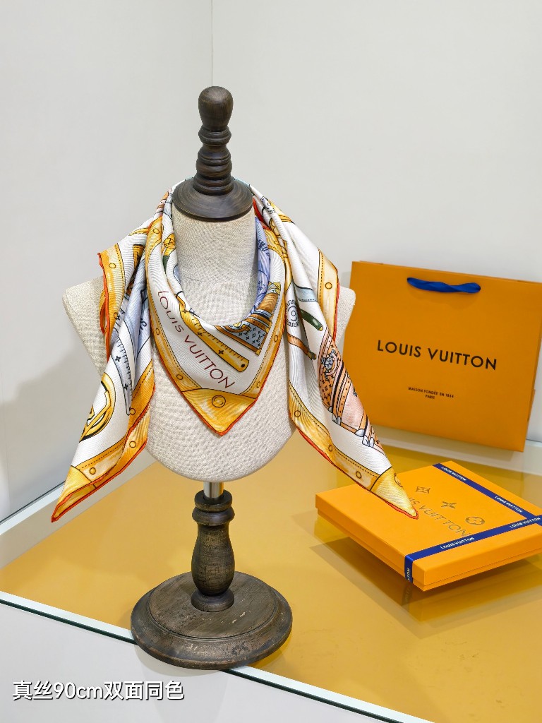 LV Double-Sided Silk Scarf-165