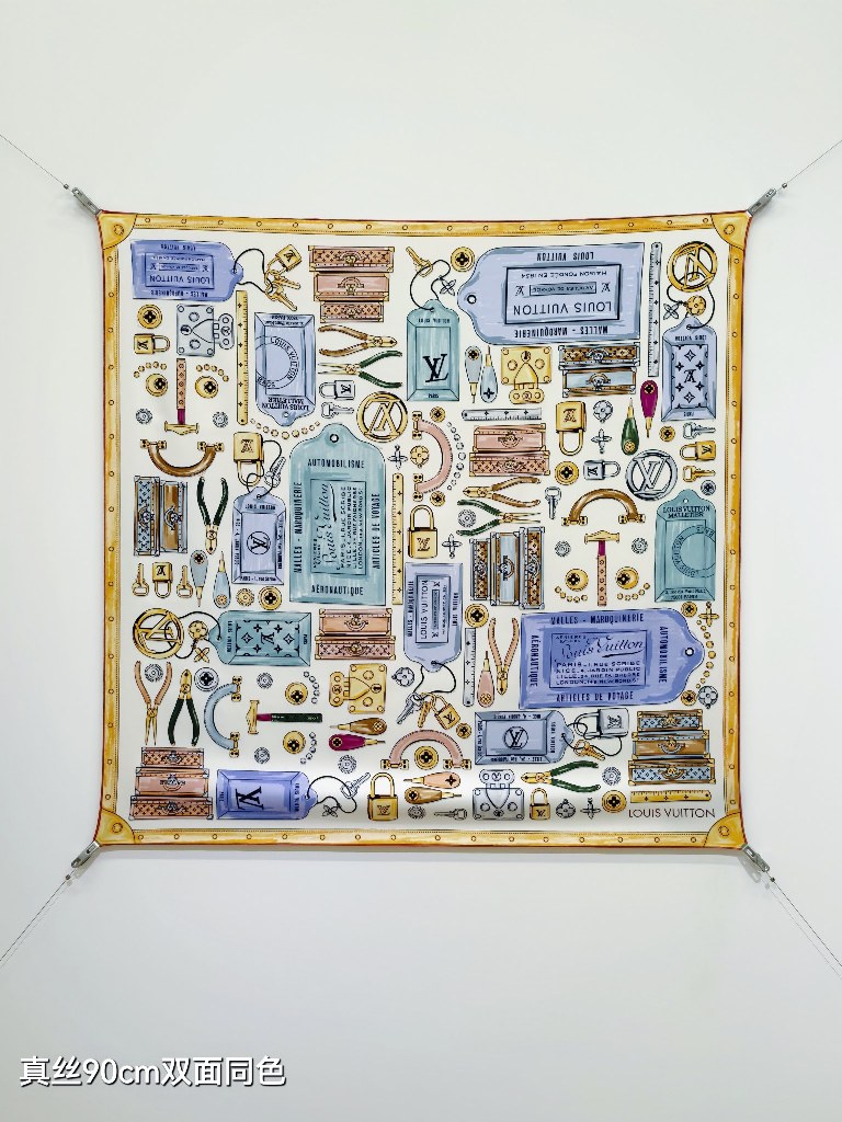 LV Double-Sided Silk Scarf-163