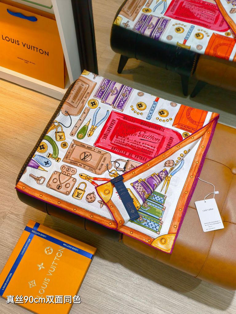 LV Double-Sided Silk Scarf-161