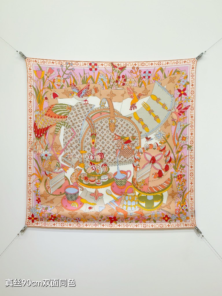 LV Double-Sided Silk Scarf-157