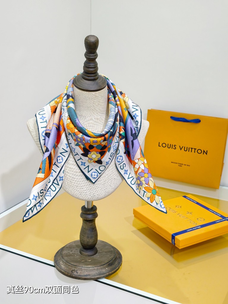 LV Double-Sided Silk Scarf-156