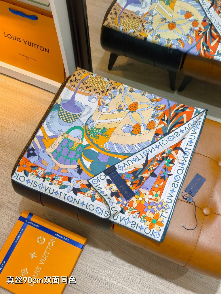 LV Double-Sided Silk Scarf-155