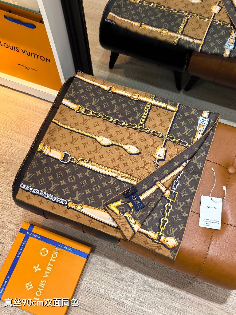 LV Double-Sided Silk Scarf-146