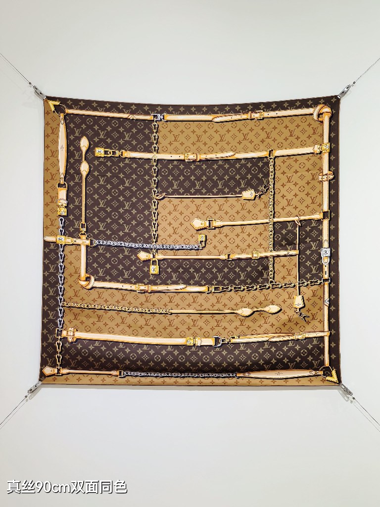 LV Double-Sided Silk Scarf-143