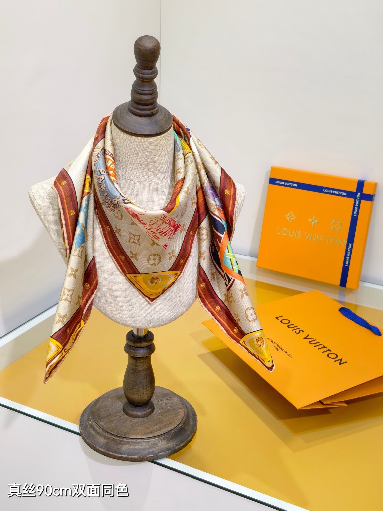 LV Double-Sided Silk Scarf-142