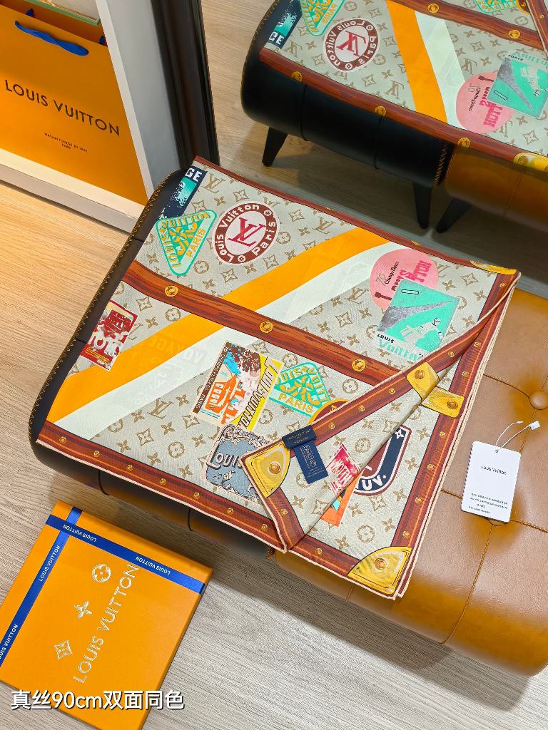 LV Double-Sided Silk Scarf-140
