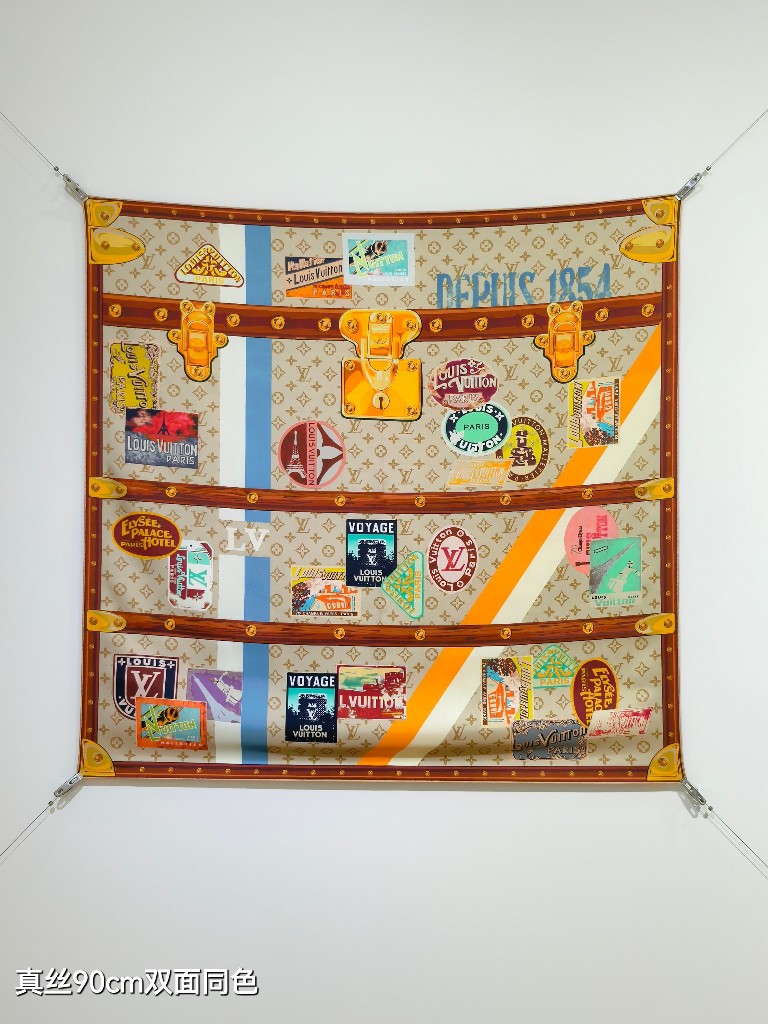 LV Double-Sided Silk Scarf-139