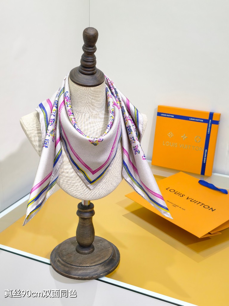 LV Double-Sided Silk Scarf-135