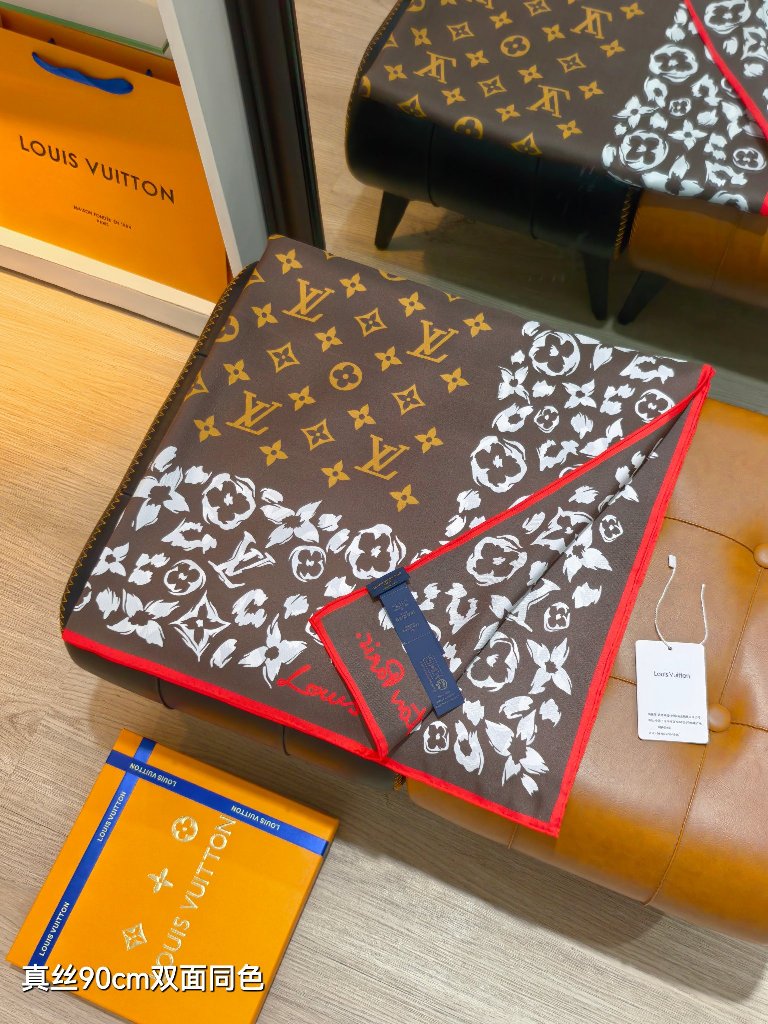 LV Double-Sided Silk Scarf-129