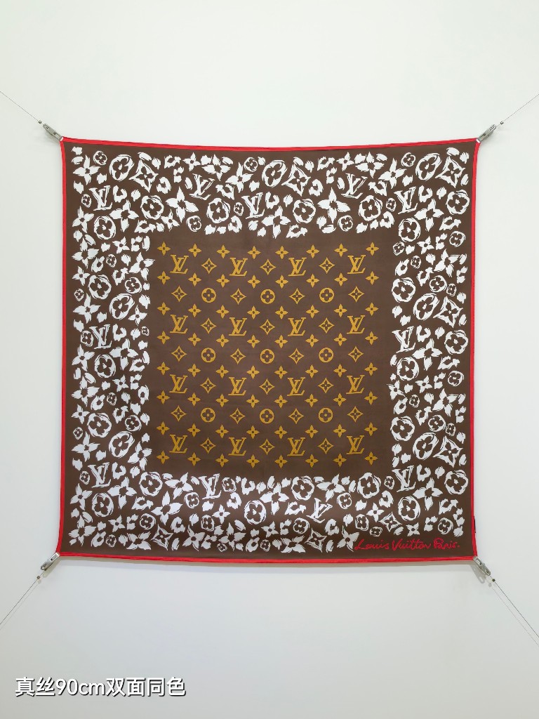 LV Double-Sided Silk Scarf-128