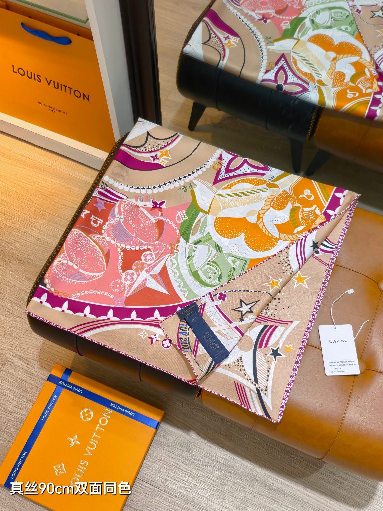 LV Double-Sided Silk Scarf-126