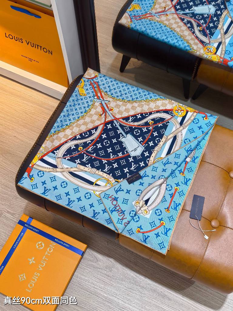 LV Double-Sided Silk Scarf-113