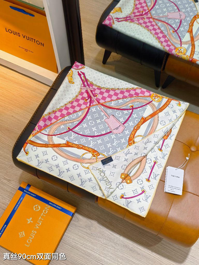 LV Double-Sided Silk Scarf-110