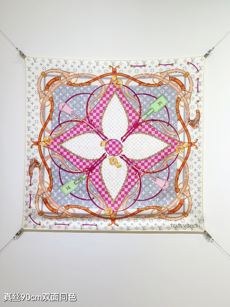 LV Double-Sided Silk Scarf-109