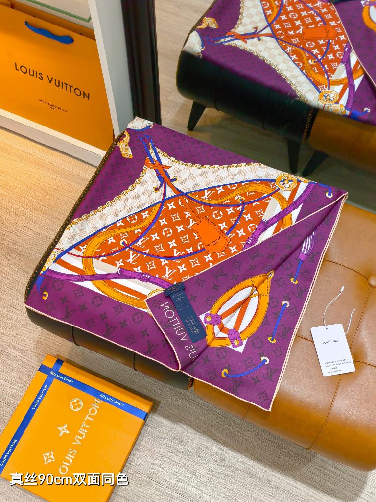 LV Double-Sided Silk Scarf-108