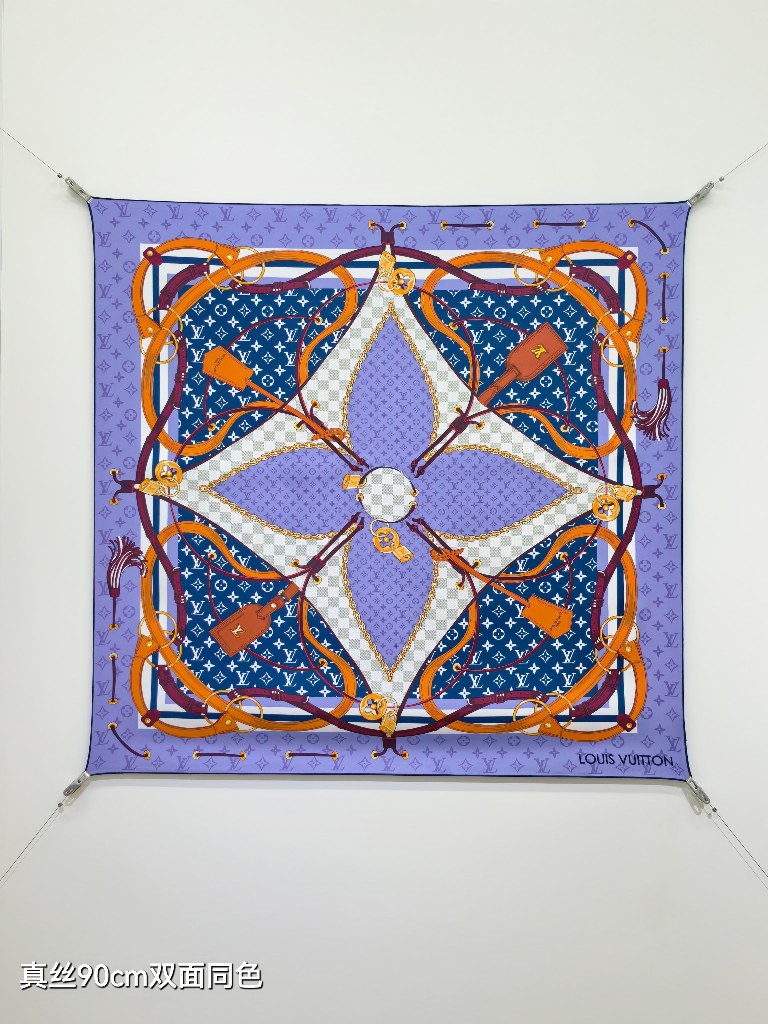 LV Double-Sided Silk Scarf-105