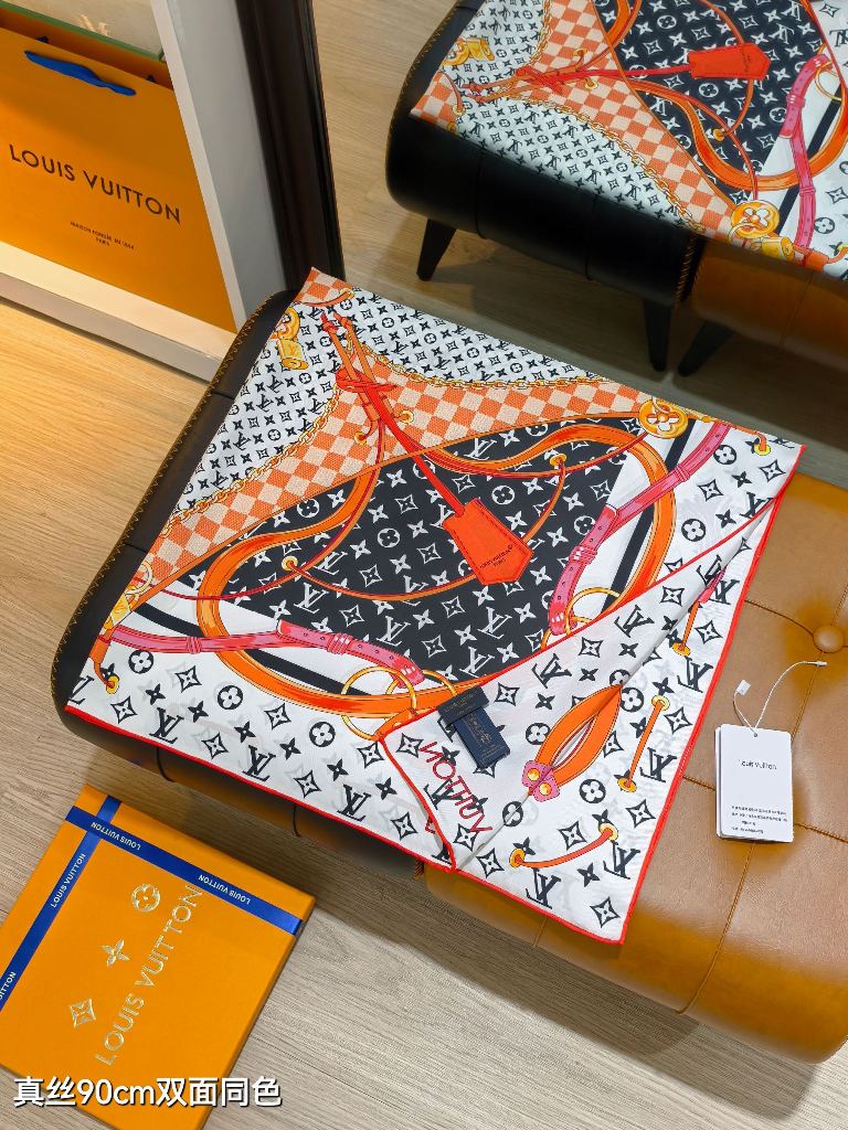 LV Double-Sided Silk Scarf-104