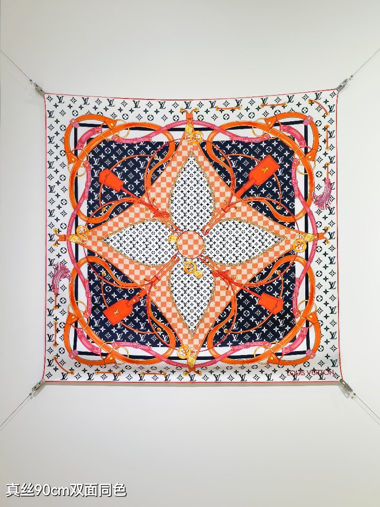 LV Double-Sided Silk Scarf-103