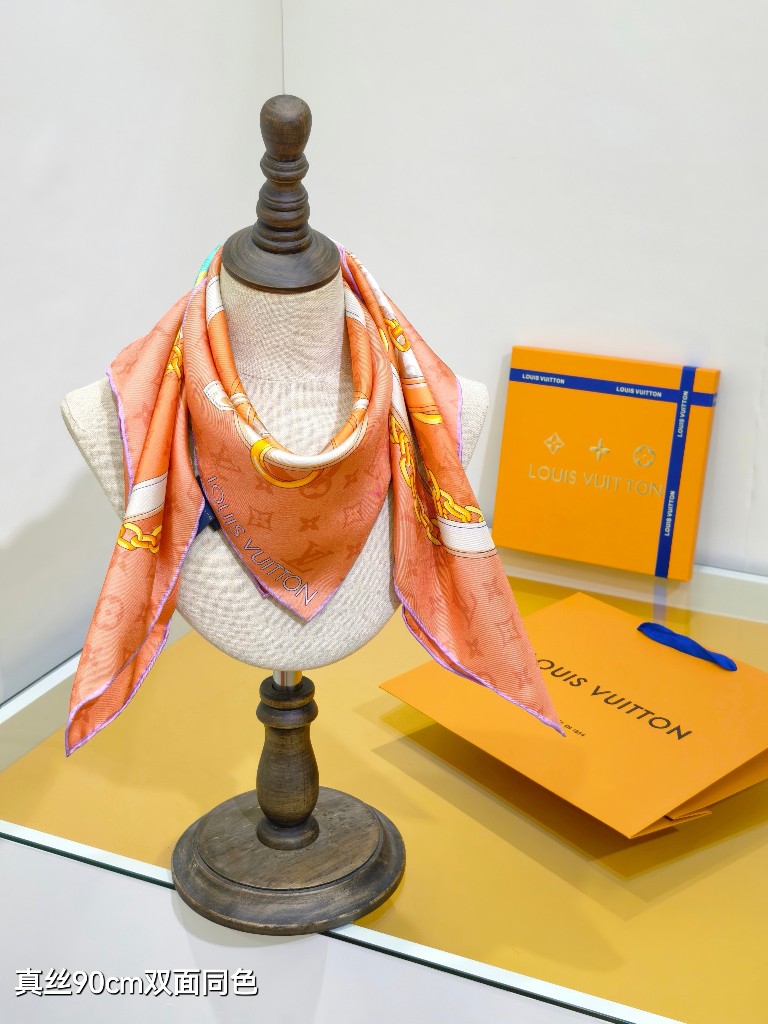 LV Double-Sided Silk Scarf-102